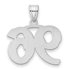14kw Polished Etched Number 96 Pendant