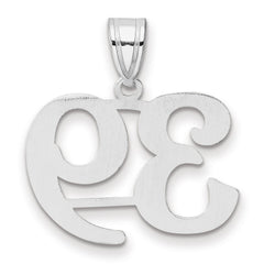 14kw Polished Number 39 Pendant