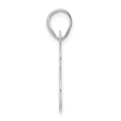 14kw Polished Number 48 Pendant