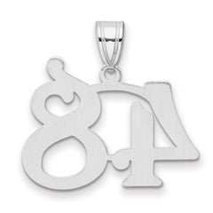 14kw Polished Number 48 Pendant