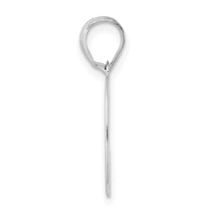 14kw Polished Number 50 Pendant - 2
