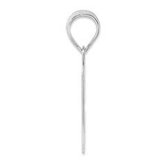 14kw Polished Number 57 Pendant