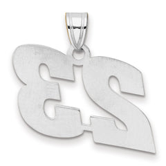 14kw Polished Block Number 23 Pendant