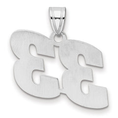 14kw Polished Block Number 33 Pendant