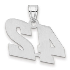 14kw Polished Block Number 42 Pendant