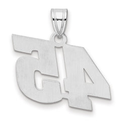 14kw Polished Block Number 45 Pendant