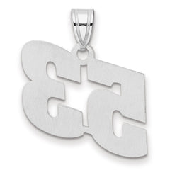 14kw Polished Block Number 53 Pendant