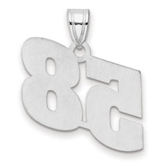 14kw Polished Block Number 58 Pendant