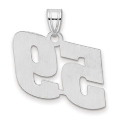 14kw Polished Block Number 59 Pendant
