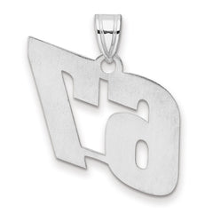 14kw Polished Block Number 67 Pendant