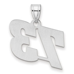 14kw Polished Block Number 73 Pendant