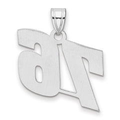 14kw Polished Block Number 76 Pendant