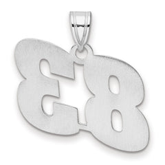 14kw Polished Block Number 83 Pendant