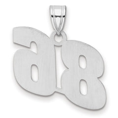 14kw Polished Block Number 86 Pendant