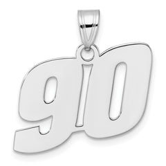 14kw Polished Block Number 90 Pendant