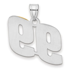 14kw Polished Block Number 99 Pendant