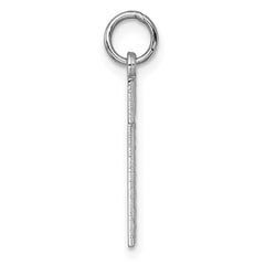14kw Large Brushed Diamond-cut Number 1 Charm