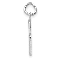 14kw Medium Polished Number 6 Charm