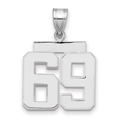 14kw Medium Polished Number 69 Charm