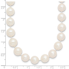 14k 9-10mm White Near-Round Freshwater Cultured Pearl 24 inch Necklace