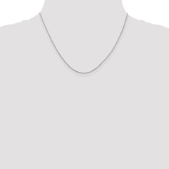 14K White Gold 18 inch .70mm Ropa with Spring Ring Clasp Chain