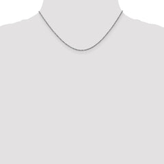 14K White Gold 16 inch 1.7mm Ropa with Lobster Clasp Chain
