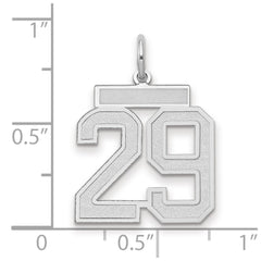 14kw Medium Satin Number 29 Charm