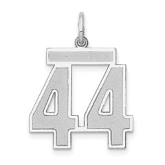 14kw Medium Satin Number 44 Charm