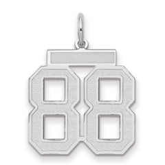 14kw Medium Satin Number 88 Charm
