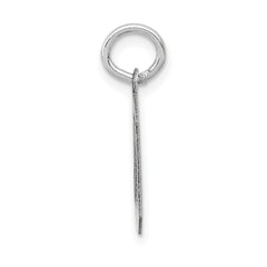 14kw Small Satin Number 0 Charm