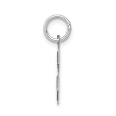 14kw Small Satin Number 8 Charm