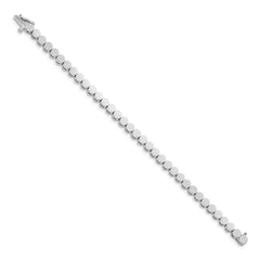 14k White Gold Holds 35 Stones up to 3.5mm Round Add-a-Diamond 7 inch Bracelet