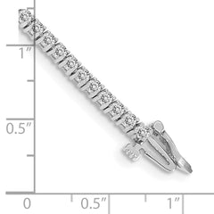 14k White Gold Complete 1.84 carat Round AAA Diamond 4-prong 7 inch Tennis Bracelet