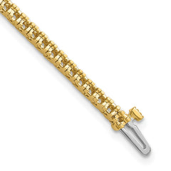 14k Complete 17 carat Round AAA Diamond 4-prong 7 inch Tennis Bracelet