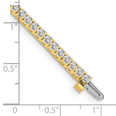 14k Complete 2.17 carat Round VS Diamond 4-prong 7 inch Tennis Bracelet