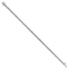 14k White Gold Complete 2.17 carat Round VS Diamond 4-prong 7 inch Tennis Bracelet