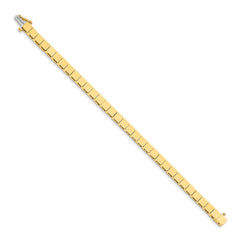 14k Holds 33 Stones up to 4mm Square Add-a-Diamond 7 inch Bracelet