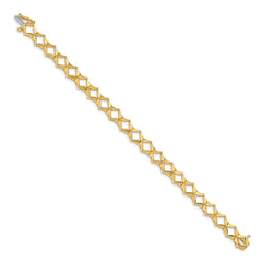 14k Holds 21 Stones up to 2.75mm Add-a-Diamond 7 inch Tennis Bracelet