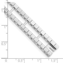 14k White Gold Tennis Jacket Blank - 34