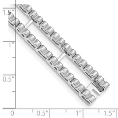 14k White Gold Tennis Jacket Blank - 11