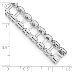 14k White Gold Tennis Jacket Blank (Per Inch) - 12