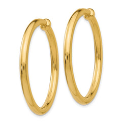 14k Non-Pierced Hoop Earrings