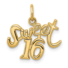 14k SWEET 16 Charm - 4