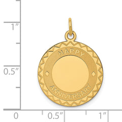 14K HAPPY ANNIVERSARY Charm - 6