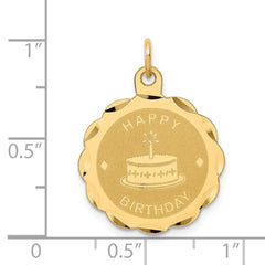 14K HAPPY BIRTHDAY Charm - 2