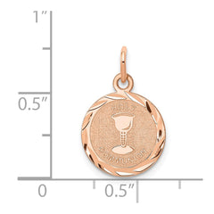 14k Rose-Gold Holy Communion Charm
