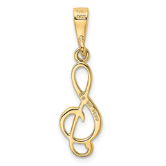 14k Treble Clef Charm - 4