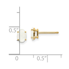 14k Opal Earrings - October