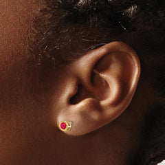 14k Ruby Earrings - July