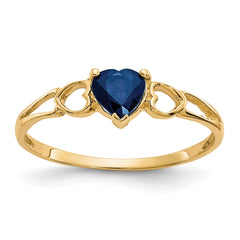 14k Sapphire Birthstone Ring - 4